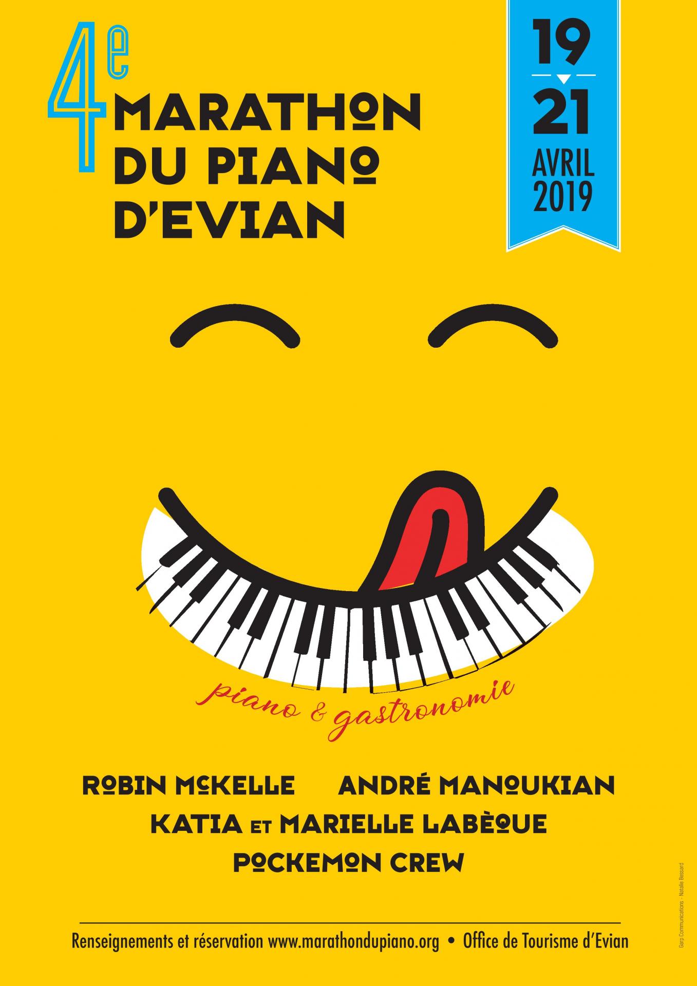 Affiche marathon du piano 2019